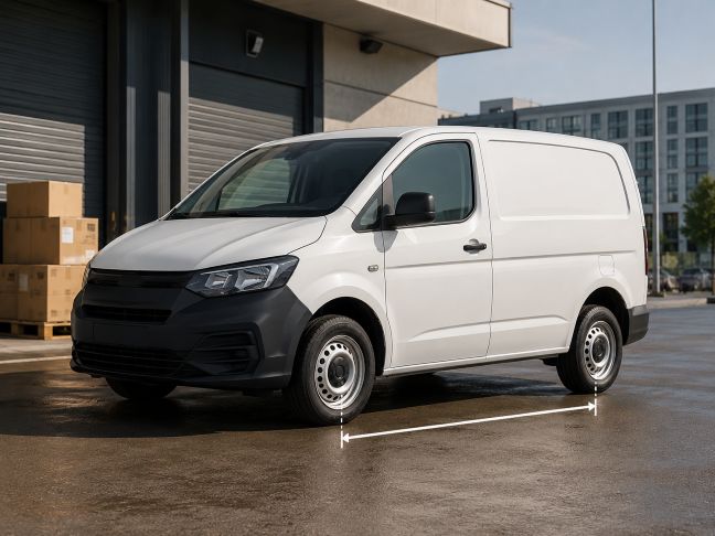 Short wheelbase van example for Scotland van hire